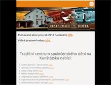 Tablet Screenshot of hotelrudka.cz